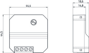 Theben UP-Universaldimmer f. ESL/230V LED-Lp. DIMAX 542 plus S