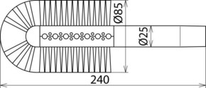 DEHN Stabbürste D 25/85 mm zylindr. STB 85 Z NS