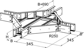 Niedax GFK-Kreuzung ULX 100.200