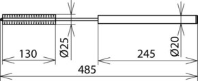 DEHN Reinigungsbürste f. Set Teile D 20mm RB 20 NS