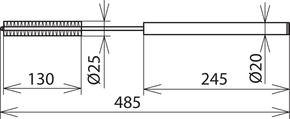 DEHN Reinigungsbürste f. Set Teile D 20mm RB 20 NS
