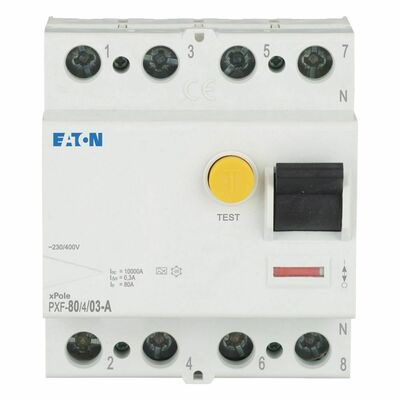 Eaton FI-Schutzschalter 80A 4p, 300mA PXF-80/4/03-A