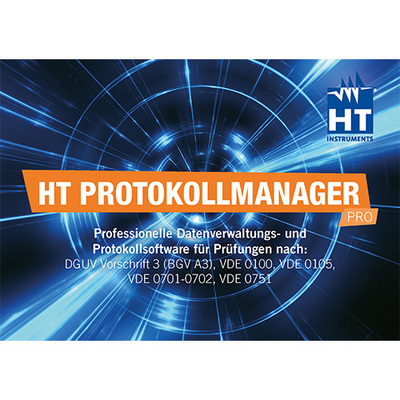 HT Instruments Protokollsoftware HT-VDE Messgeräte 2002070
