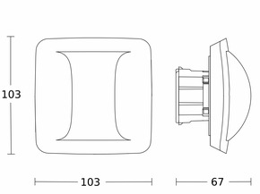 Steinel Präsenzmelder COM1 (on/off) Hallway UP WS COM1