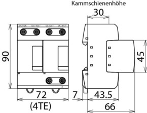 DEHN Blitzstromableiter koordiniert Typ 1 DSE M 2P 60