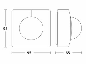 Steinel Präsenzmelder KNX IS 3360-E AP WS KNX