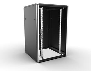 Enoc Basic 19" Standschrank 80x80x24HE schwarz F3 8812-S