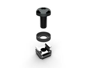 Enoc Befestigungssatz 6-rund schwarz KM 06-S