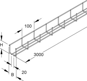 Niedax Gitterrinne GR 60.060 E3