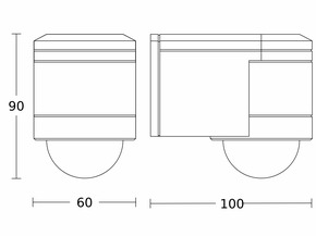 Steinel Bewegungsmelder COM1 (on/off) IS 240 DUO AP WS