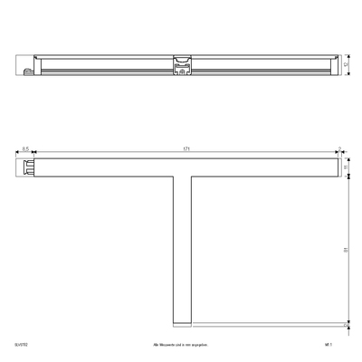 EVN Lichttechnik LED-Anbauleuchte 24V 3000K, T-Stück SLVST02