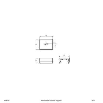 EVN Lichttechnik Befestigungsclip 2er-Set TVB67BS