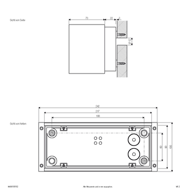 EVN Lichttechnik LED-Anbauleuchte IP54 3000K weiß WA54180102