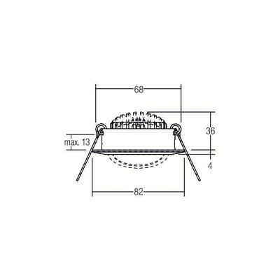 Brumberg Leuchten LED-Einbaustrahler 230V 3000K rund 41463023