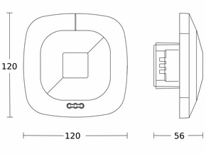 Steinel Präsenzmelder KNX HF 360 UP WS KNX