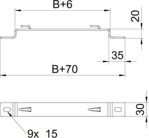OBO Bettermann Vertr Distanzbügel B150mm DBLG 20 150 FT