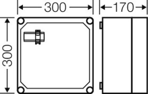 Hensel Mi-APZ-Gehäuse 300x300x170mm Mi 2279