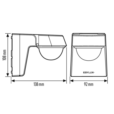 ESYLUX Bewegungsmelder weiß DEFENSOR #EM10025372