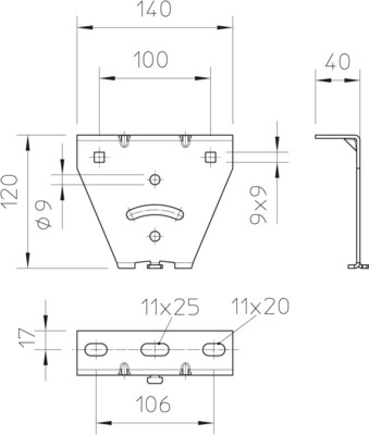 OBO Bettermann Vertr Kopfplatte KU 3 V A2