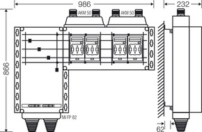 Hensel Mi-Hauptleitungsverteiler 4x3xNH00 125A 5-pol. Mi HV 9154
