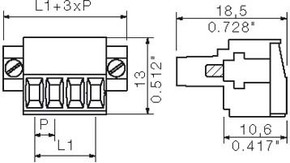 Weidmüller LP Verbinder Raster 3.5 BL 3.5/5F SN OR