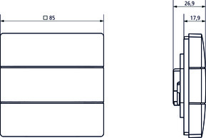 Theben Tastsensor 2 Tasten LUXORliving iON2