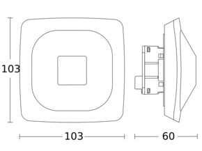 Steinel Präsenzmelder KNX HF 360-2 UP WS KNX