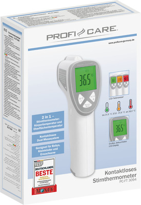 PROFI CARE Fieberthermometer PC-FT 3094 weiß