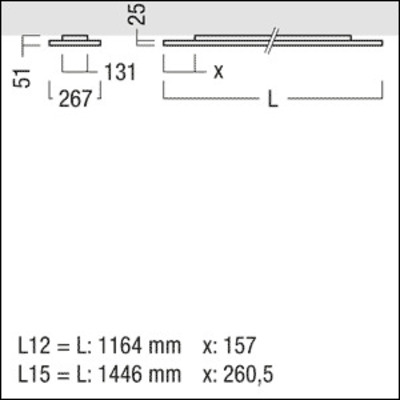 Zumtobel Group LED-Anbauleuchte 4000K LF3 A 5000 #42186941