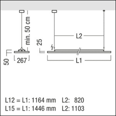 Zumtobel Group LED-Pendelleuchte 4000K LF3 D/I #42932526