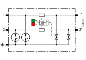 DEHN Modularer Kombi-Ableiter für 2 Einzeladern BCO ML2 BE 24