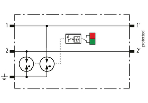 DEHN BS-Ableiter Schutzmodul für 2 Einzeladern BCO MOD ML2 B 180