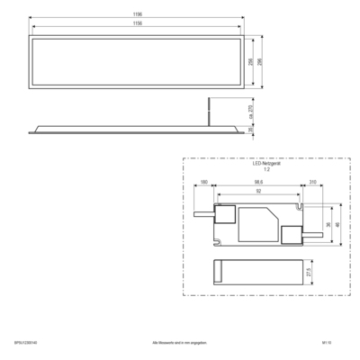 EVN Lichttechnik LED Panel 4000K BPSU12300140
