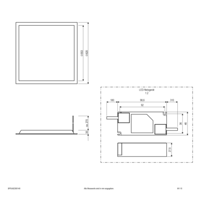 EVN Lichttechnik LED Panel M625 4000K BPSU62300140