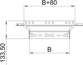 OBO Bettermann Vertr Anbau-Abzweigstück 110x300mm RAAM 130 FS