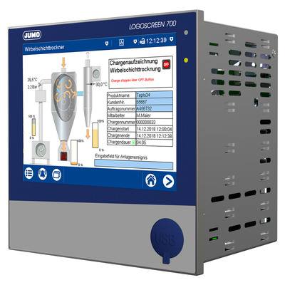 Jumo Bildschirmschreiber 18anal.Eing.,12digit 00725511