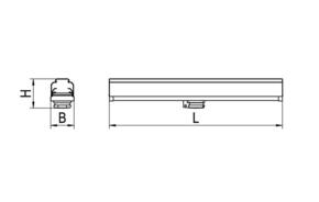 Ridi-Leuchten LED-Lichtbandmodul m. Steckdose VLMF-ST 500-5 SW