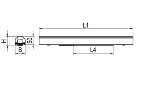 Ridi-Leuchten LED-Lichtbandmodul m. Stromschiene VLM-STS 1500-7 SW