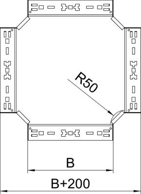 OBO Bettermann Vertr Kreuzung 60x400mm RKM 640 FS