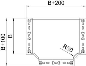 OBO Bettermann Vertr T-Abzweigstück 110x100mm RTM 110 FT