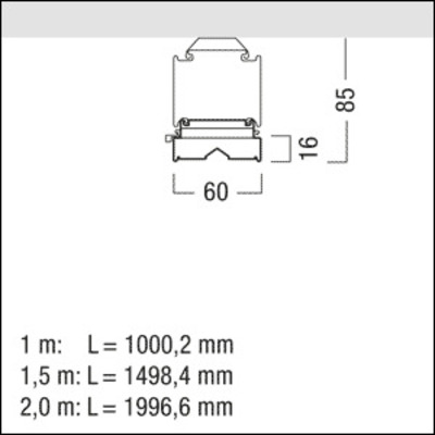 Zumtobel Group LED-Lichtbandleuchte 3000K TECTON C #42931270
