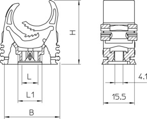 OBO Bettermann Vertr Quick-Schelle lgr,18,5-22,5mm M-Quick 18-22LGR