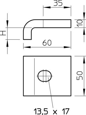 OBO Bettermann Vertr Klemmwinkel KWS 10 FT (VE2)
