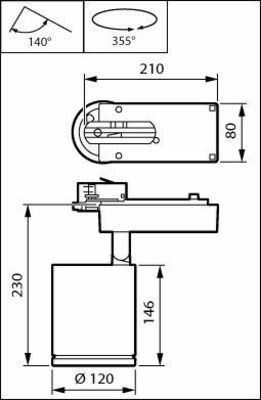 Philips Lighting LED-Strahler 830 weiß ST780T LED #01014700