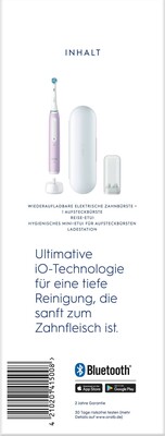 ORAL-B Oral-B Zahnbürste+Etui Magnet-Technologie iO 4 +Reiseetui Lav
