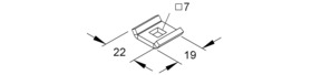 Niedax Gitterrinnen-Lasche Geomet GTL 20 FG