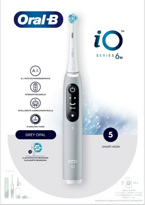 ORAL-B Oral-B Zahnbürste Magnet-Technologie iO Series 6 GreyOpal