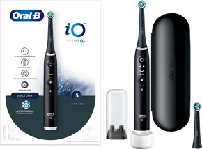 ORAL-B Oral-B Zahnbürste Magnet-Technologie iO Series 6 schwarz Lava