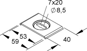 Niedax Aufhängelasche Geomet GTL 40 FG
