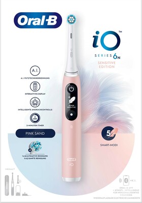 ORAL-B Oral-B Zahnbürste Magnet-Technologie iO Series 6 PinkSand